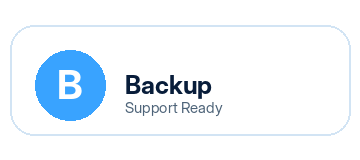Backup support